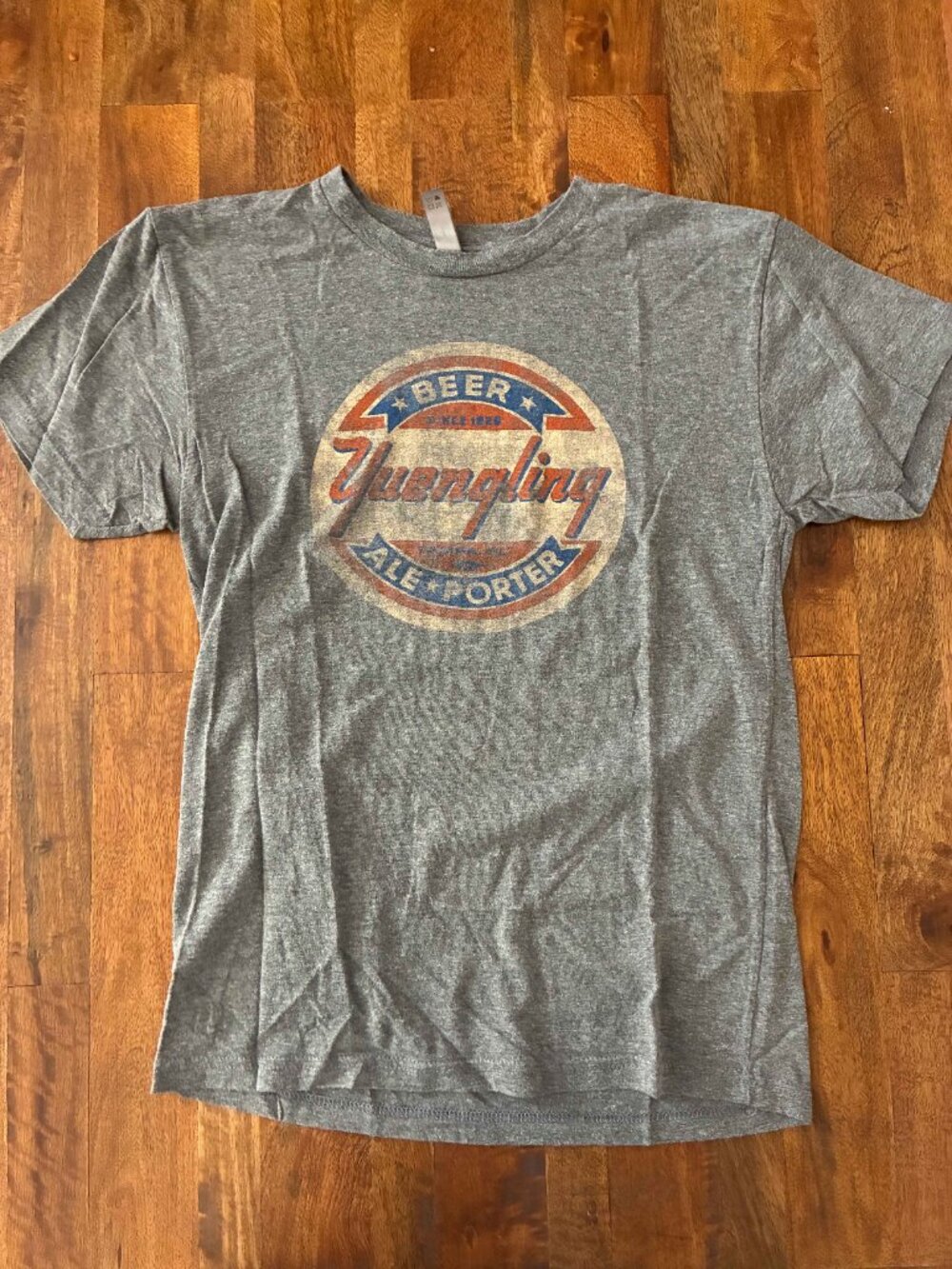 Yuengling Beer Shirt Next Level Apparel Gray Vintage Style Tampa FL Sz S Unisex - Picture 5 of 6